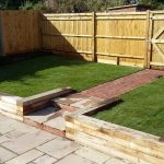 Sleeper retaining walls, Otford